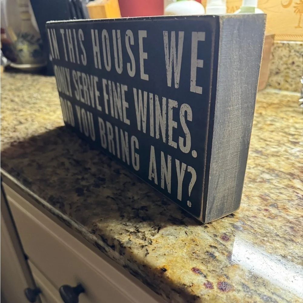 Bar sign 14 x 6. About 1.5 inches deep